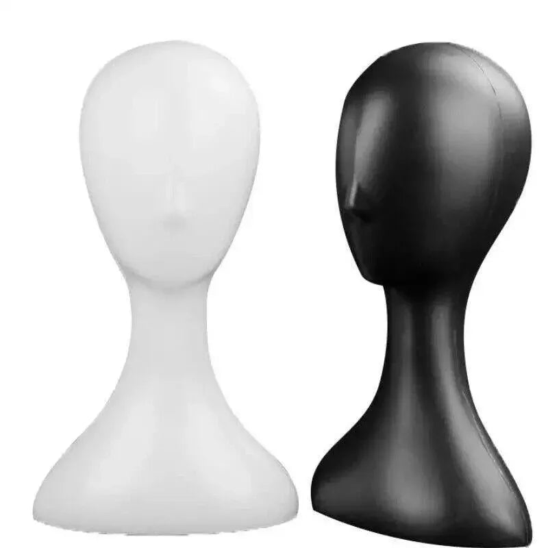 Display Stand Female Mannequin Head for Wig Hat Scarf Hair Model - White — product photo 8