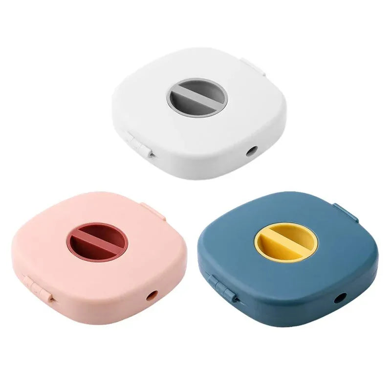 Case Cord Tangle Free Organizer Portable Earphones Manager Wire Winder Cable - White*1 — product photo 3