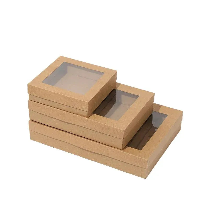 50pcs Bakery Cake Packaging Boxes with Visible Open Window Lunch Boxes - S — product photo 3