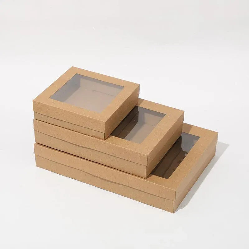 50pcs Bakery Cake Packaging Boxes with Visible Open Window Lunch Boxes - S — product photo 8