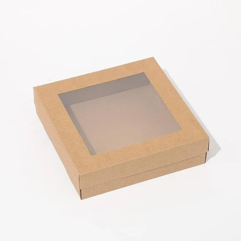 50pcs Bakery Cake Packaging Boxes with Visible Open Window Lunch Boxes - S — product photo 10