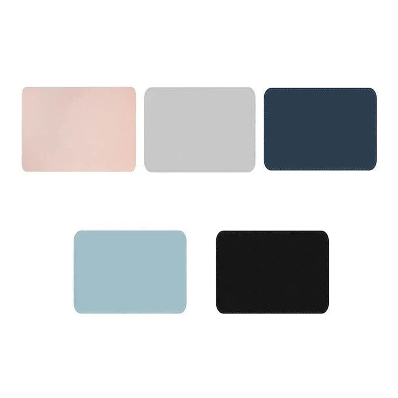 Leather Mouse Pad 30x25.5cm Waterproof Gaming Desk Mat Anti Slip Rubber Mousepad - Wine Red