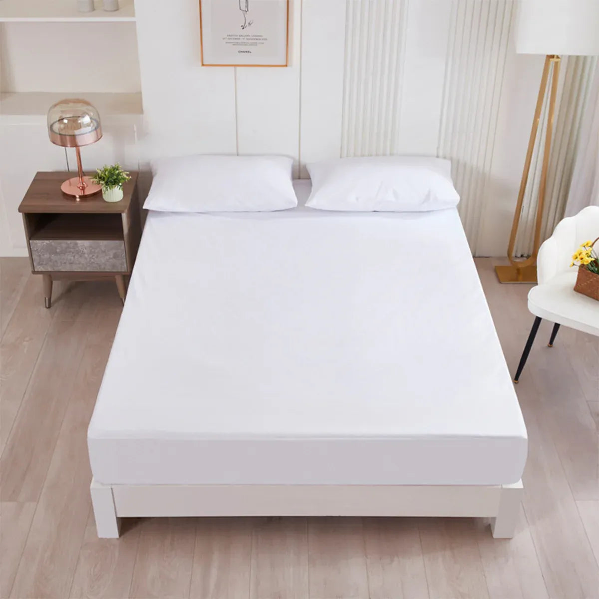 Waterproof Fitted Mattress Protector – 99 × 190cm