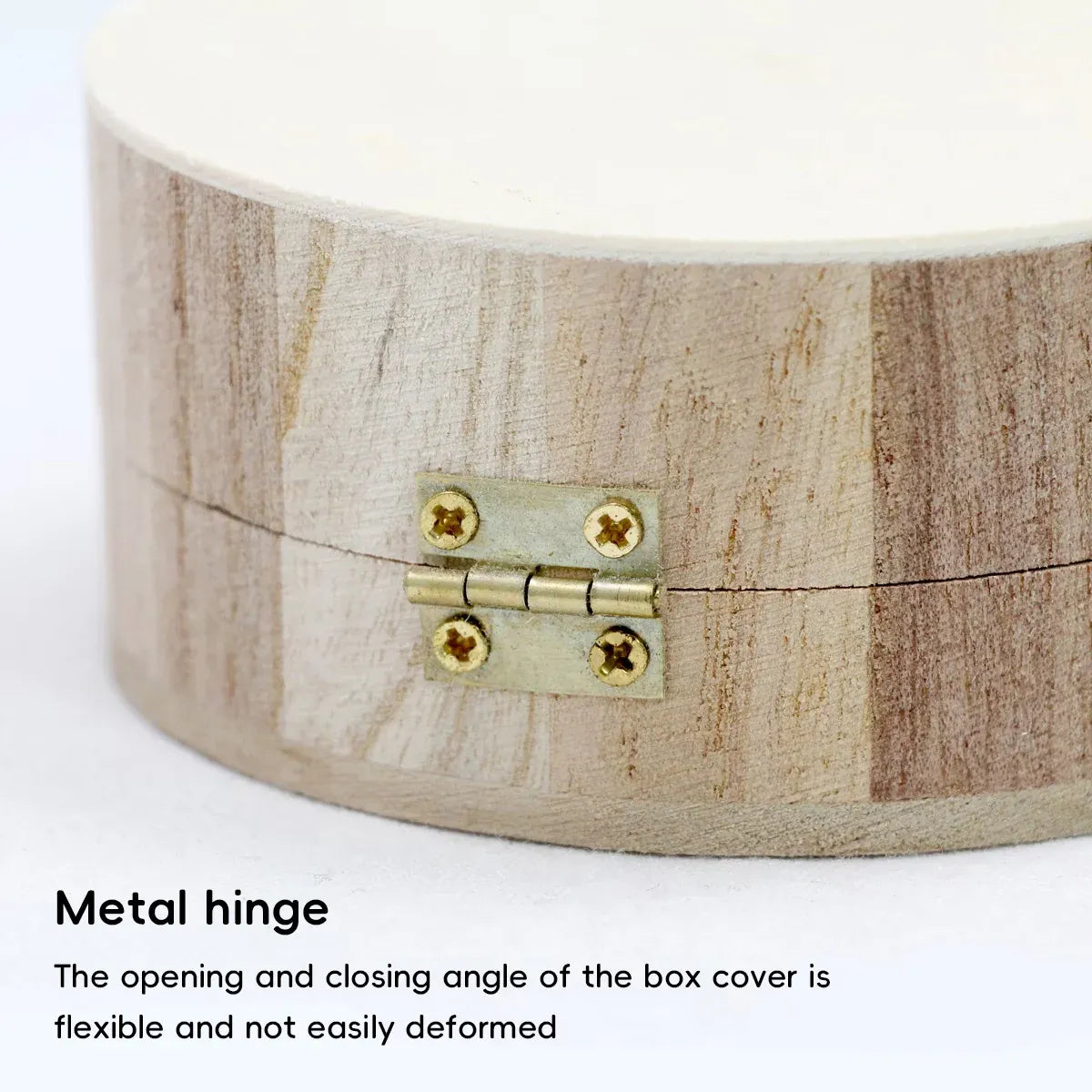 Six Rustic Wooden Keepsake Storage Boxes with Hinged Lids — product image 4 of 15