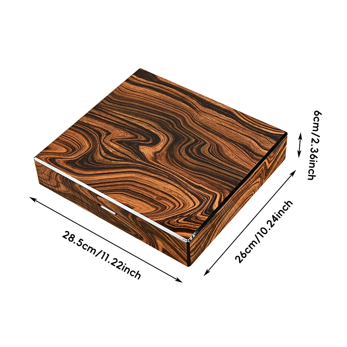 Vintage Wooden Jewellery & Keepsake Storage Box with Velvet Lining – 28.5 cm — product image 3 of 12