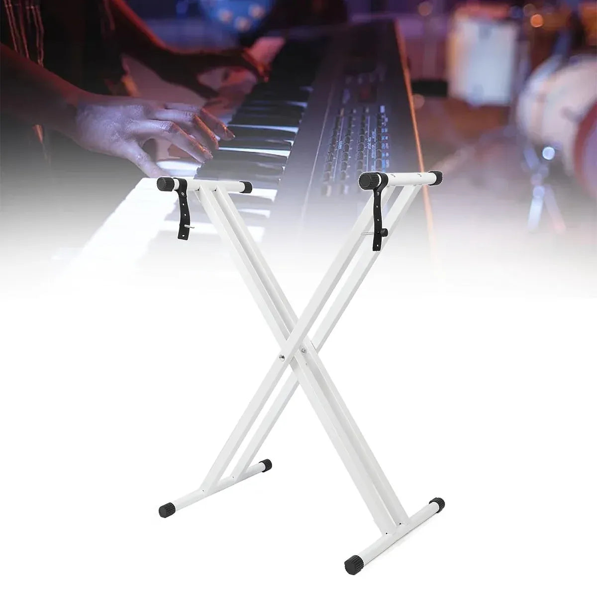 White Electronic Keyboard Stand Electronic Keyboard Stand for Home Studio — product image 15