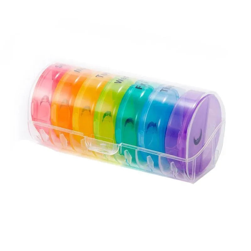 7-Day Portable Pill Organiser – Colourful