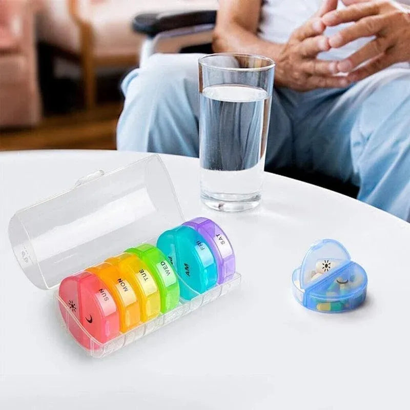 7-Day Portable Pill Organiser – Colourful