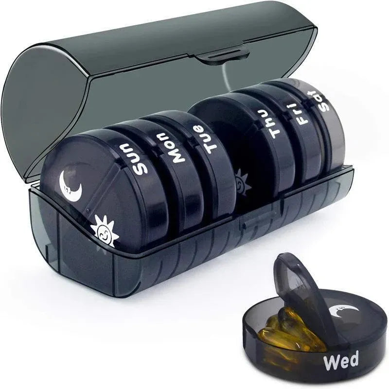 7-Day Portable Pill Organiser – Colourful