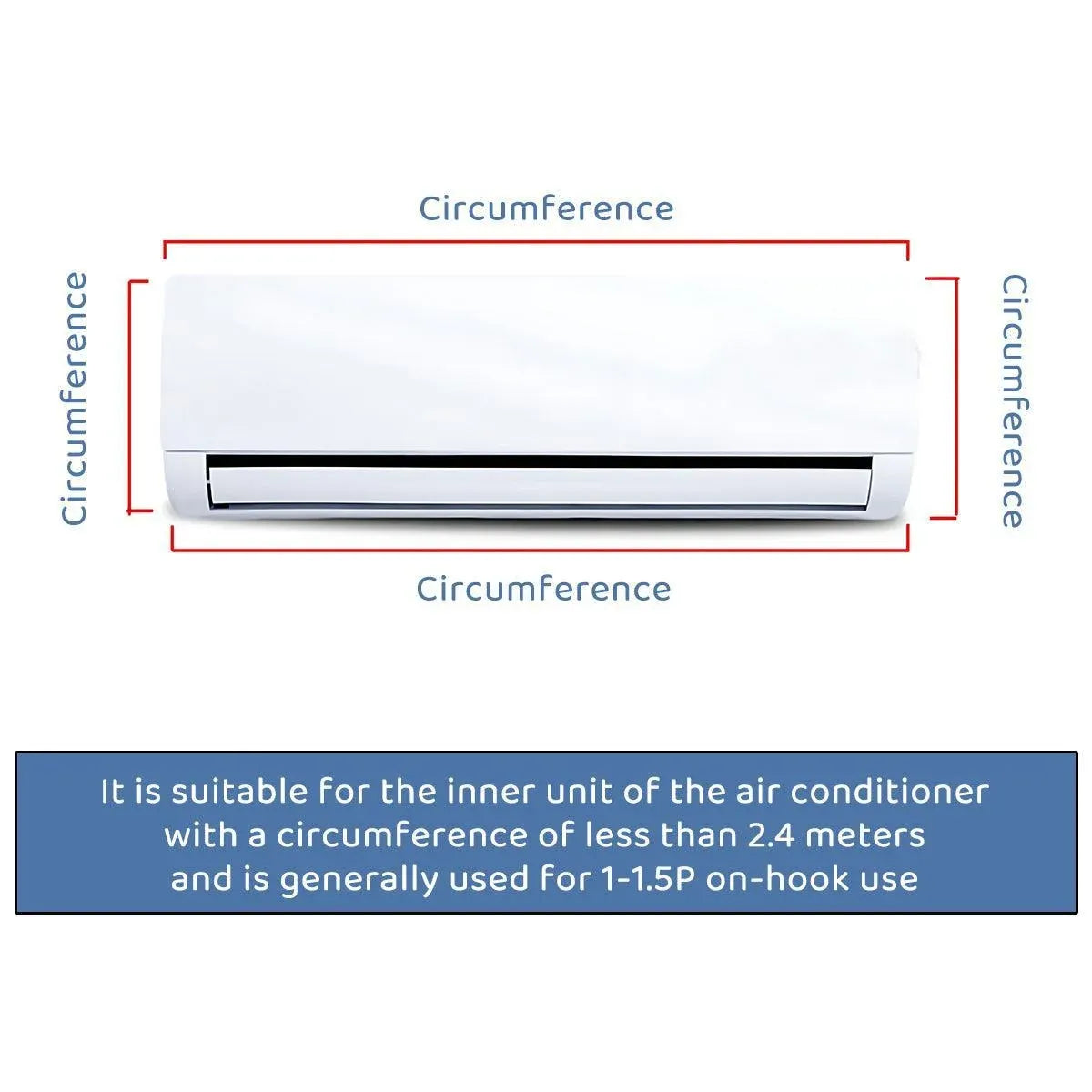 Air Conditioner Cleaning Cover for 1–1.5 HP Wall Units