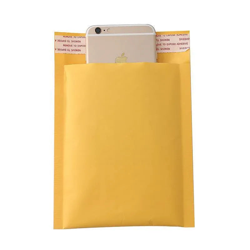 25PCS Poly Bubble Mailer Yellow Colour Multi-Size Plastic Padded Bag - 25PCS-13*23CM — product photo 4