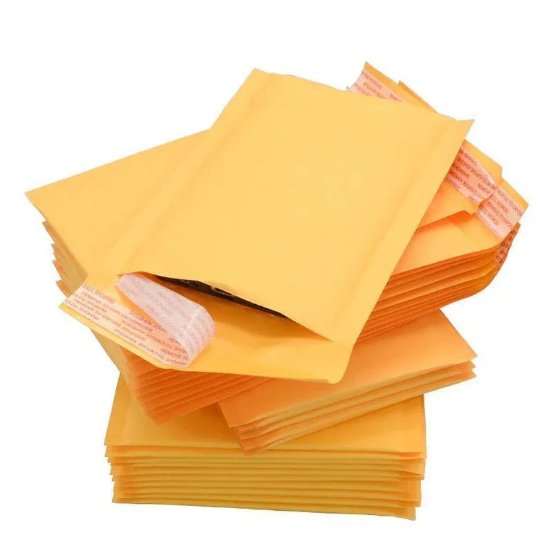 25PCS Poly Bubble Mailer Yellow Colour Multi-Size Plastic Padded Bag - 25PCS-13*23CM — product photo 11