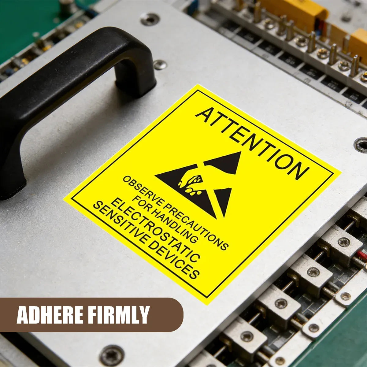 Anti Static Warning Sticker Label Easy to Use Eye-Catching for PC Electronics - 1