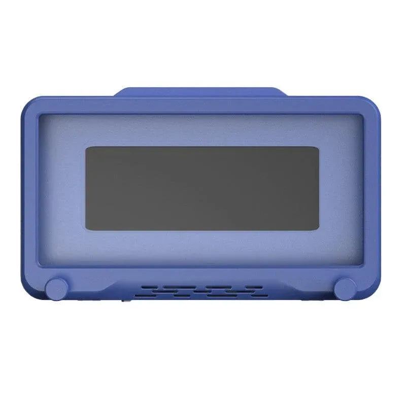 Wall Mounted Phone Holder for Bathroom Shower Waterproof Touch Screen Case - Blue