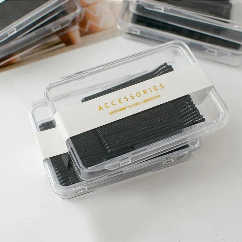 40 PCS Short Black Waved Hair Pins Bobby Pins Grips Salon Dance Hair Accessories - Short Wave Clip