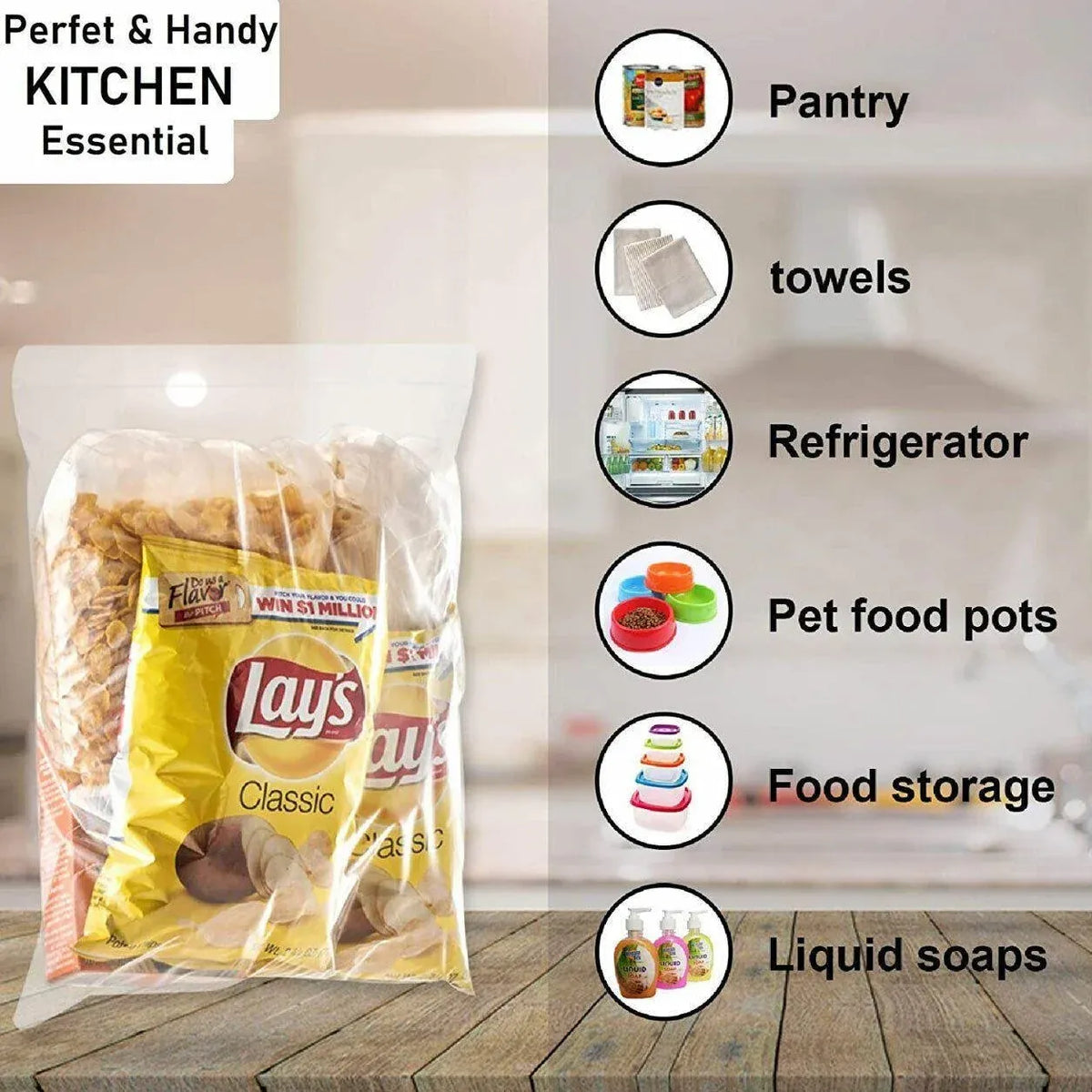 100X Bulk Clear Resealable PE Plastic Zip Bags - 8*12cm 100PCS — product photo 9