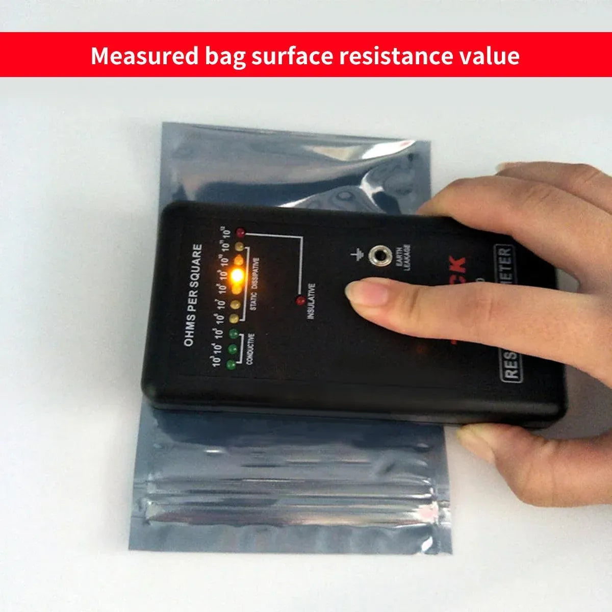 Plastic Self Sealing Bags 100PCS Anti Static Semi Transparent Resealable - 15x20cm — product photo 11