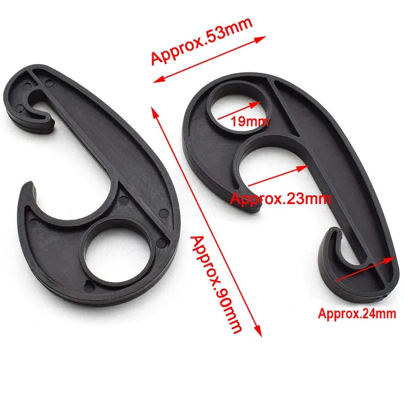 15/30pcs Heavy Duty Luggage Net Hooks Cargo Tie Down Straps Bungee Cord Clips - 15PCS — product photo 4