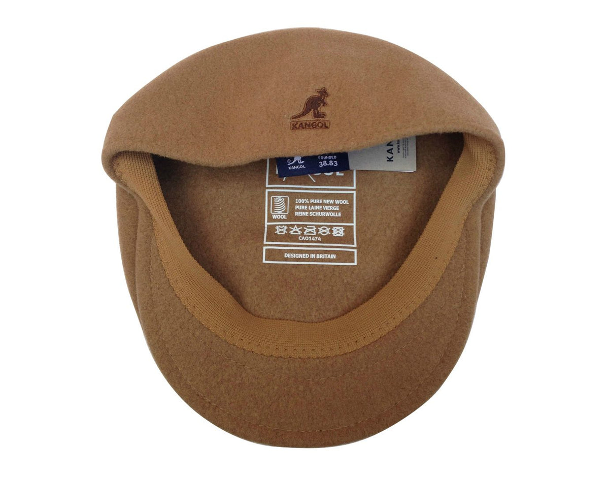 KANGOL 504 Wool Ivy Cap Mens Warm Winter Flat Classic Hat - Camel — product image 6