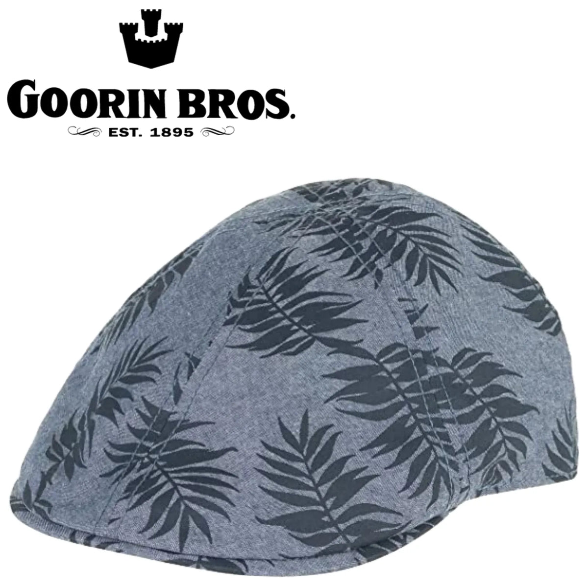 Goorin Mens Beach Please Ivy Flat Cap Newsboy Hawaiian Hat - Navy — product image 2