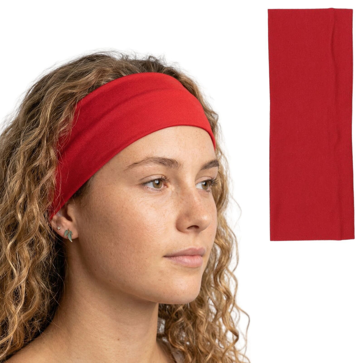 Stretch Sports & Yoga Headband (8 cm) – Red