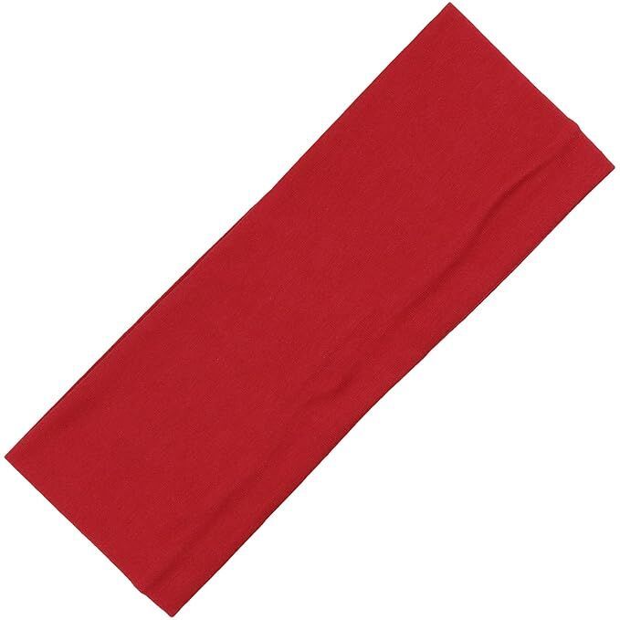 Stretch Sports & Yoga Headband (8 cm) – Red – product photo 4