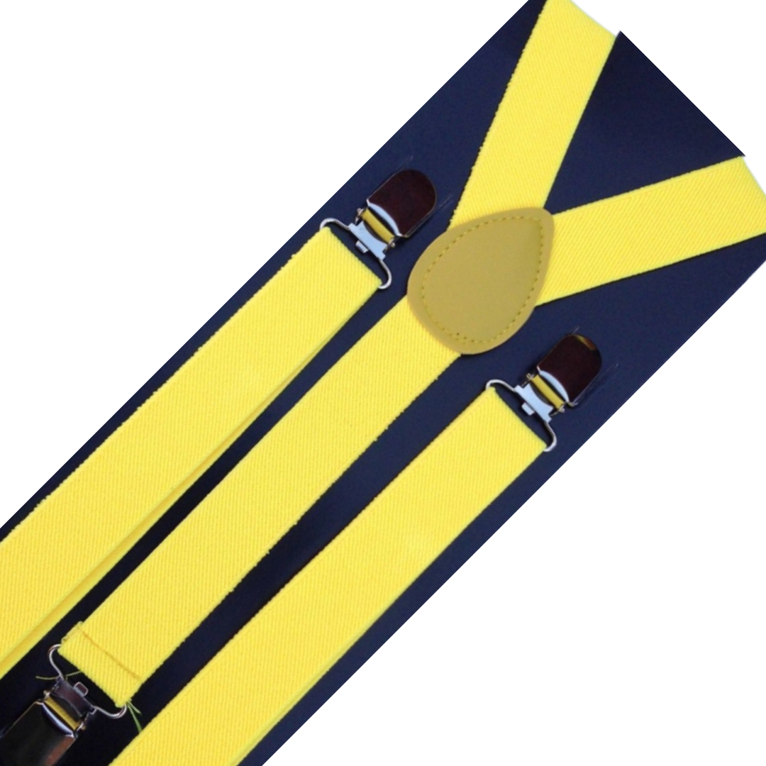 Men's Adjustable Clip-On Suspenders (2 Pack) – Yellow – product photo 3