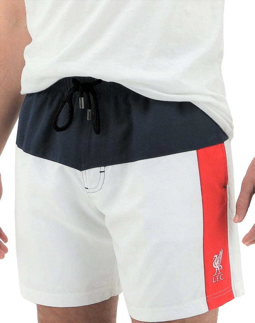 Liverpool FC Mens Board Shorts Summer YNWA Liverbird LFC - White Logo — product image 2