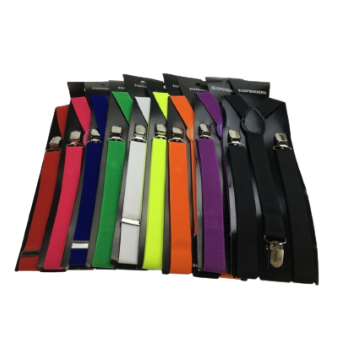 Men's Adjustable Clip-On Suspenders (3 Pack) – Assorted Colour Pack – product photo 3