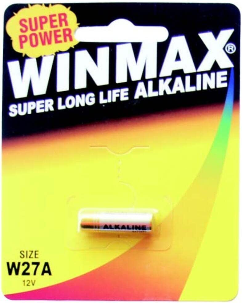 Size W27A Alkaline Battery Super Long Life 12V Battery - 1 Pack — product photo 2