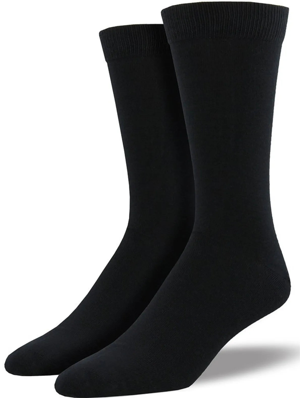 Unisex Bamboo-Blend Loose-Top Comfort Socks – Black, Size 2–8 (1 Pair) – image 1