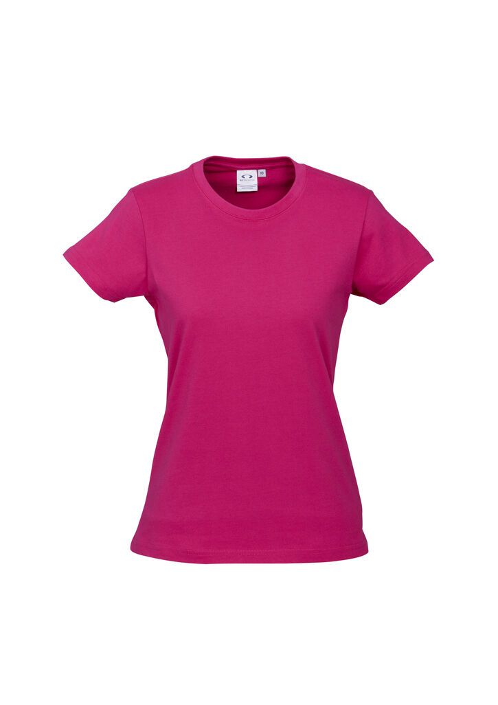 Women's 100% Cotton Crew-Neck T-Shirt – Magenta Pink, Size 20 — image 2