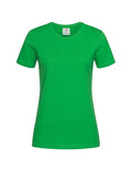 Women's 100% Cotton Crew-Neck T-Shirt – Green, Size 22
