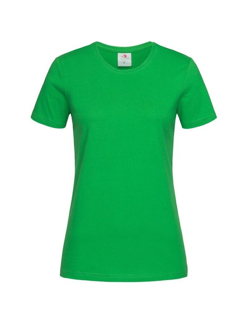 Women's 100% Cotton Crew-Neck T-Shirt – Green, Size 22 — image 2