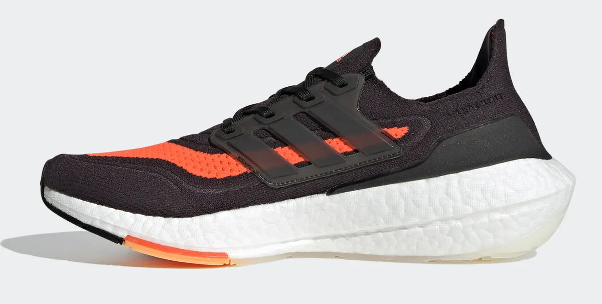Adidas Mens Ultraboost 21 Running Sneakers Runners Shoes - Black/Orange — product image 4