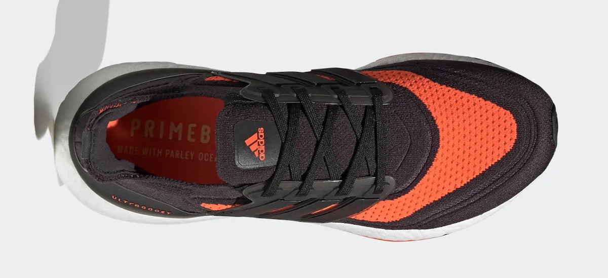 Adidas Mens Ultraboost 21 Running Sneakers Runners Shoes - Black/Orange — product image 5