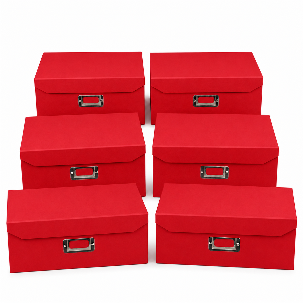 6x Italplast Eazi Fold A5 Paper Document Storage Box in Red — product photo 2