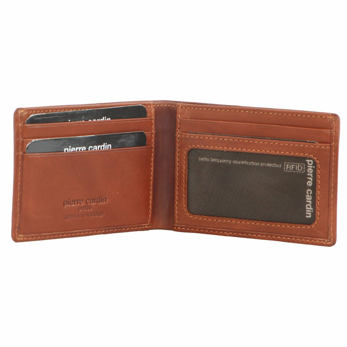 Pierre Cardin Men's Italian Leather Bifold Wallet – Cognac – image 3 of 3