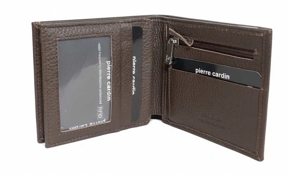 Pierre Cardin Men's Leather RFID Trifold Wallet – Brown – product image 3 of 6