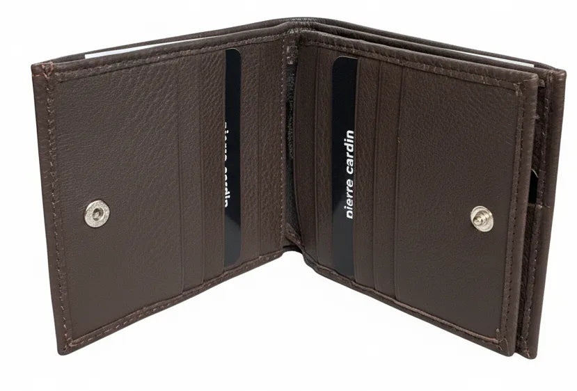Pierre Cardin Men's Leather RFID Trifold Wallet – Brown – product image 4 of 6
