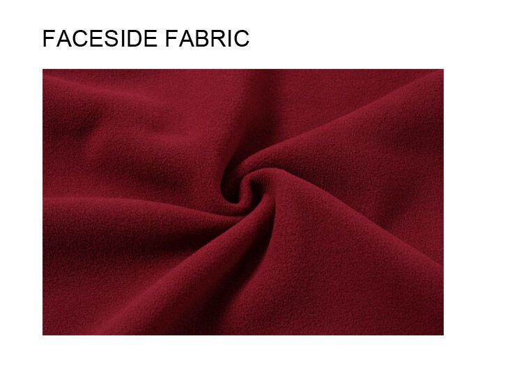 Womens Polar Fleece Full Zip Jumper Jacket Winter Warm in Burgundy — product image 4