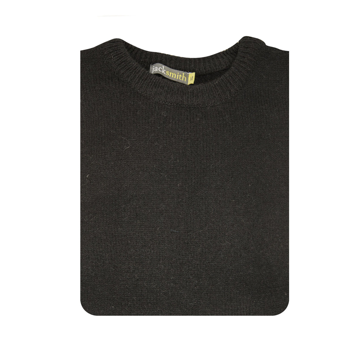Men's Shetland Wool Crew-Neck Sweater – Black, 6XL – image 5 of 7