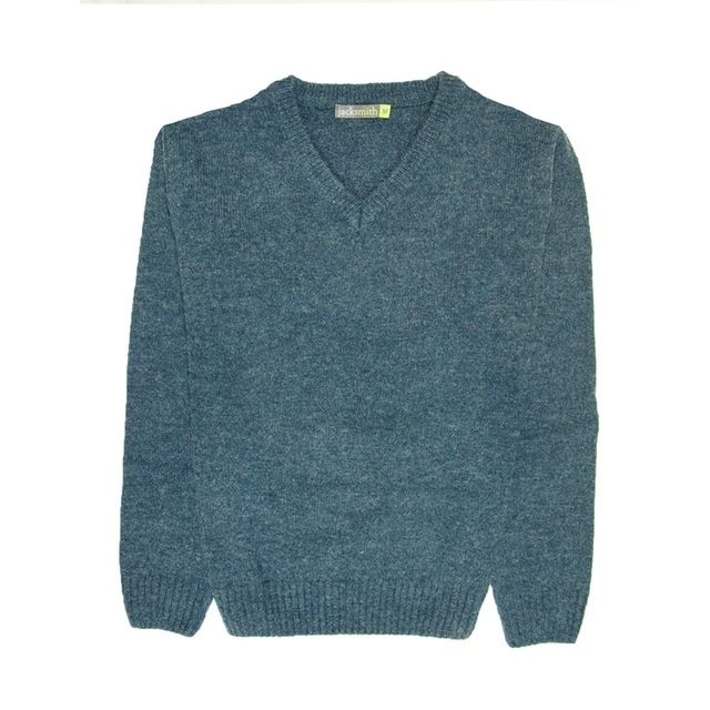 Men's Shetland Wool V-Neck Sweater – Sherwood, L – image 6 of 15