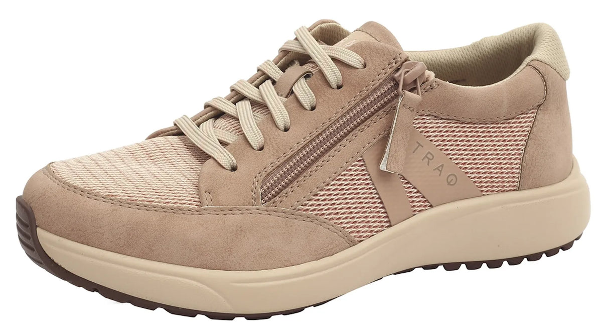 Alegria Womens TRAQ Eazee Athletic Hiking Sneaker Shoes w/ Side Zipper - Adobe — product image 11