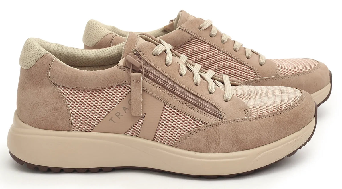 Alegria Womens TRAQ Eazee Athletic Hiking Sneaker Shoes w/ Side Zipper - Adobe — product image 14