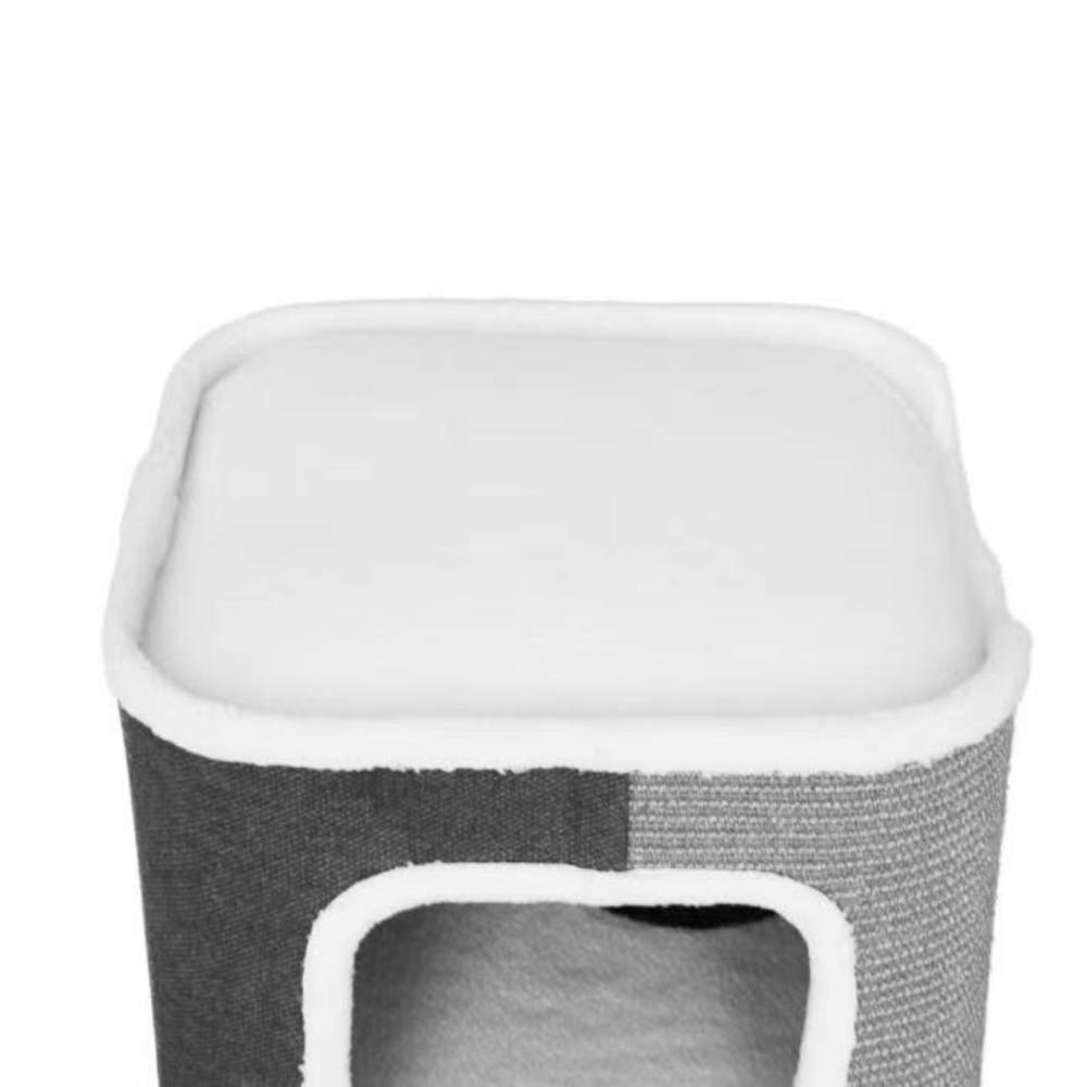 Tri-Level Square Cat Condo with Sherpa Lining — product image 4 of 8
