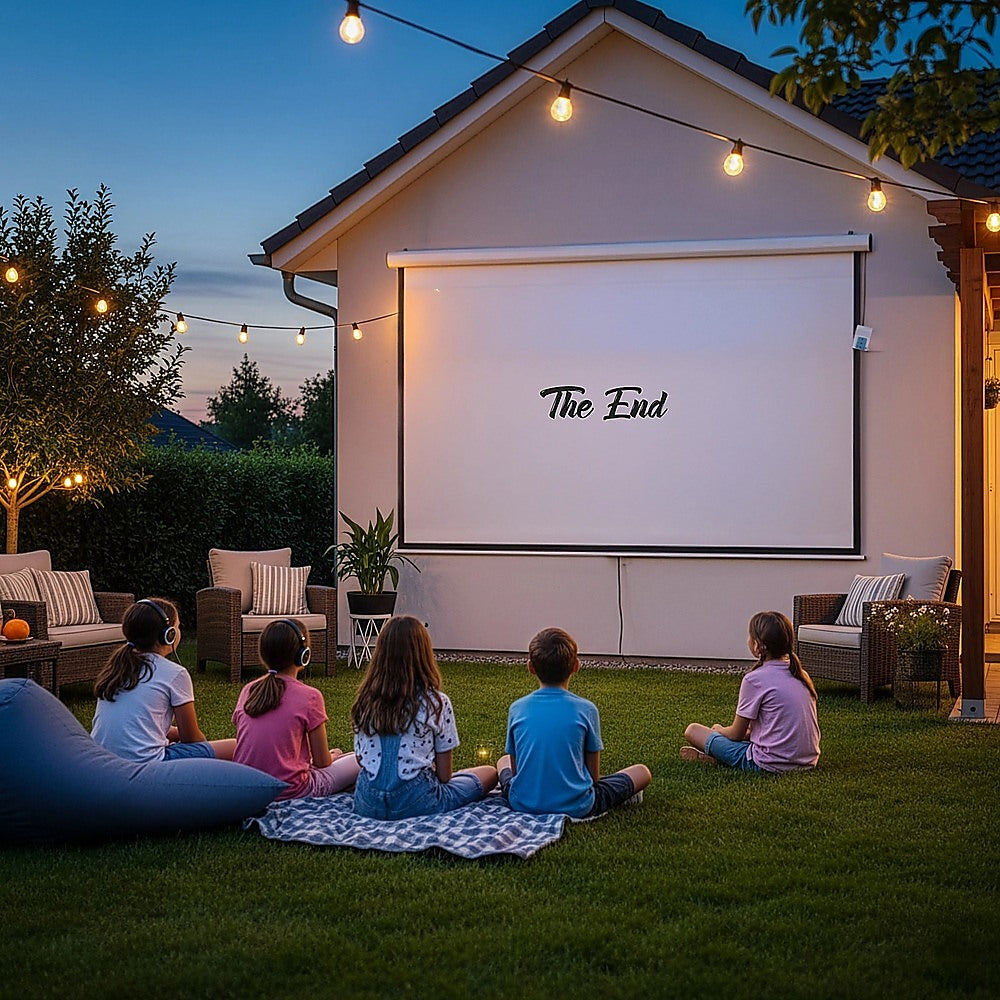150" Electric Motorised Projector Screen TV +Remote — product image 4