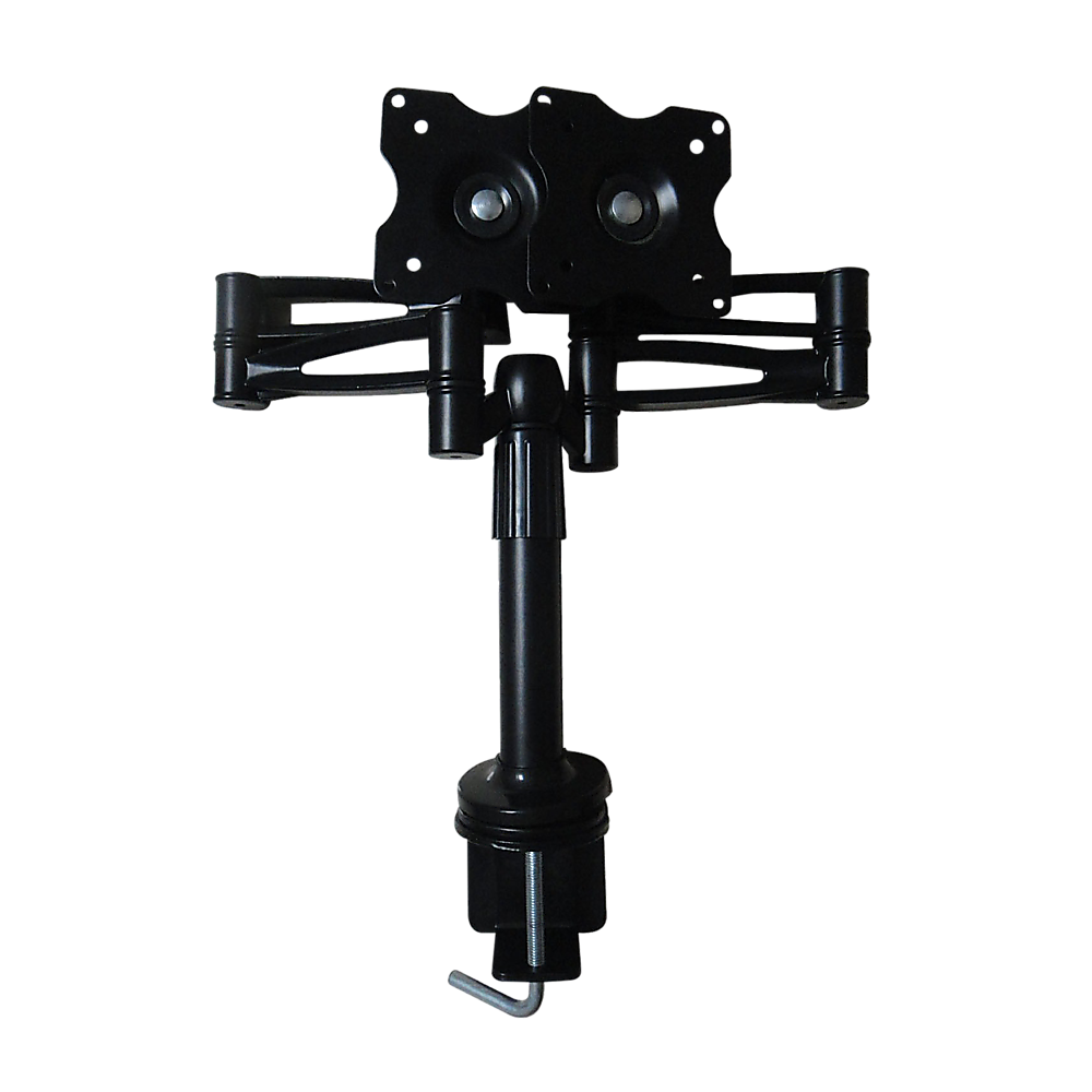 Two-Screen 10-25" Desk Monitor TV Plasma LED LCD Work Mount – product photo 3