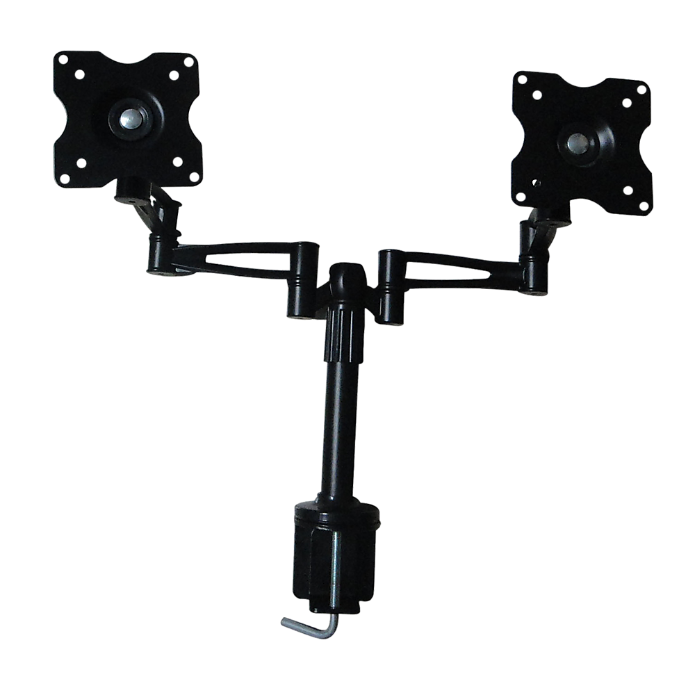 Two-Screen 10-25" Desk Monitor TV Plasma LED LCD Work Mount – product photo 4