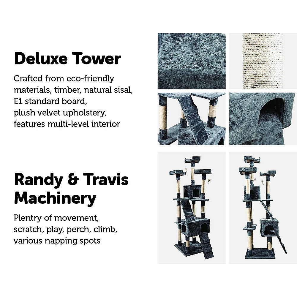 Cat Tree & Scratching Tower - 170 cm